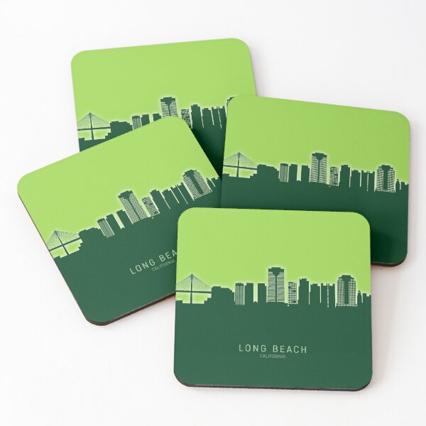 Item preview, Long Beach California Skyline designed and sold by ArtPrints.