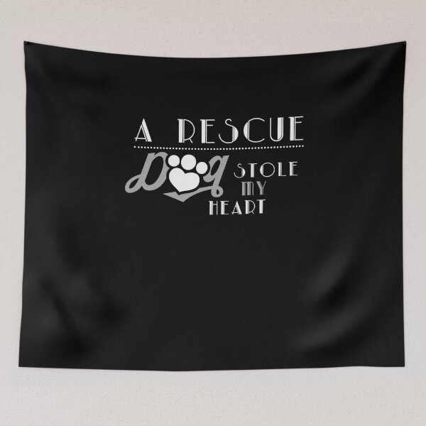 Item preview, A Rescue Dog Stole My Heart - Dog Lovers Dogs designed and sold by Superhero Gear.