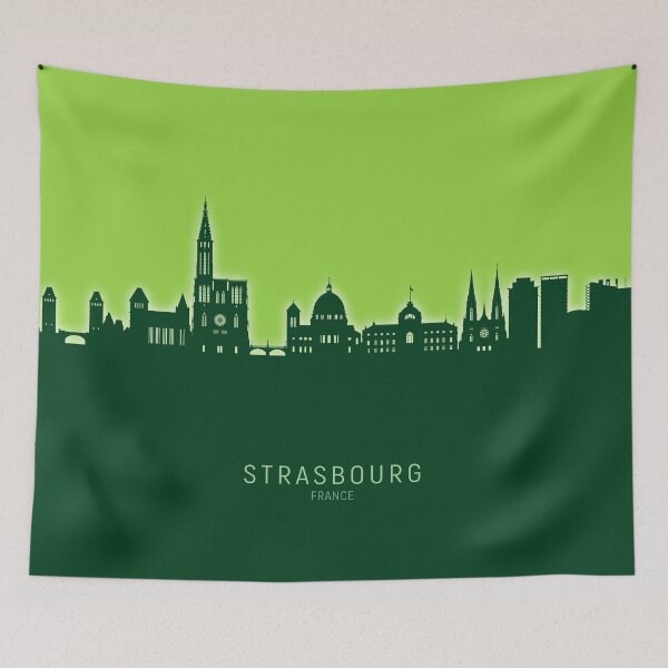 Item preview, Strasbourg France Skyline designed and sold by ArtPrints.