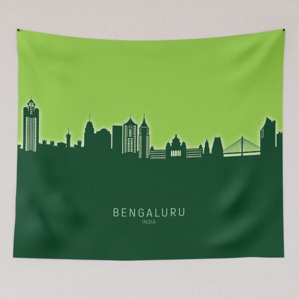 Item preview, Bengaluru Skyline India Bangalore designed and sold by ArtPrints.