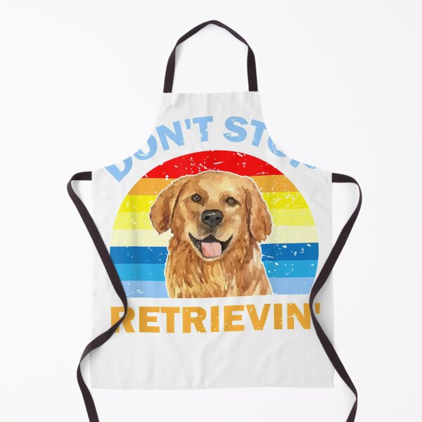 Item preview, Funny Retro Golden Retriever Lover - Don't Stop Retrieving designed and sold by ChristianLucas.