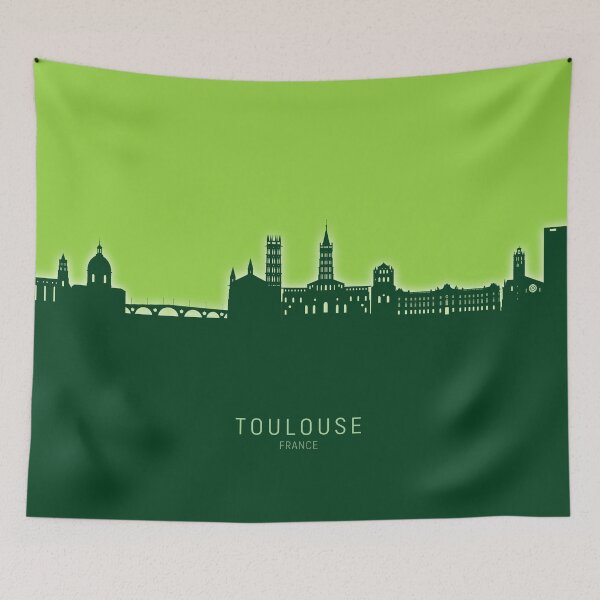 Item preview, Toulouse France Skyline designed and sold by ArtPrints.