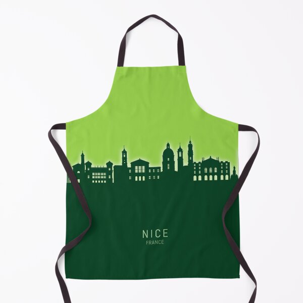Aperçu de l'œuvre Nice France Skyline créée et vendue par ArtPrints.