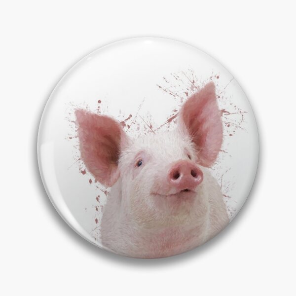 Item preview, Baby pig watercolor animals nursery decor designed and sold by DelzStudio.