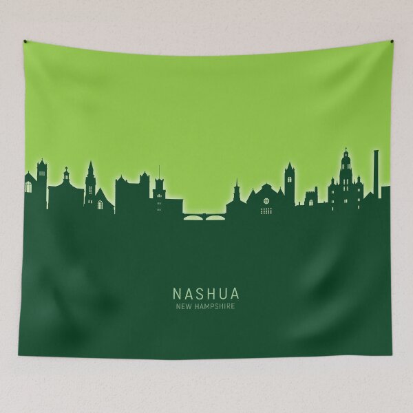 Item preview, Nashua New Hampshire Skyline designed and sold by ArtPrints.