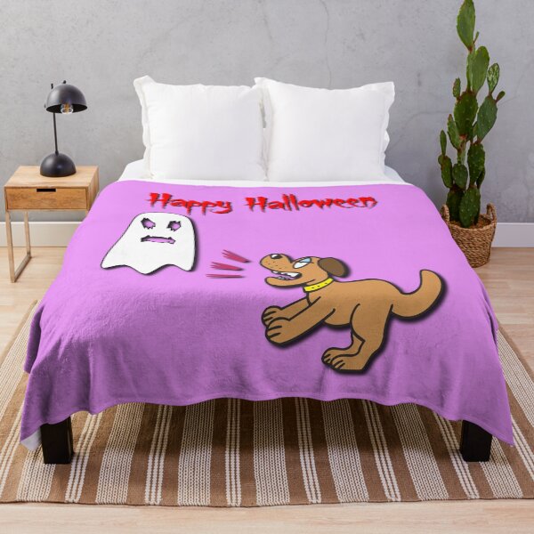 Item preview, Halloween Dog barking at Ghost designed and sold by bradm50.