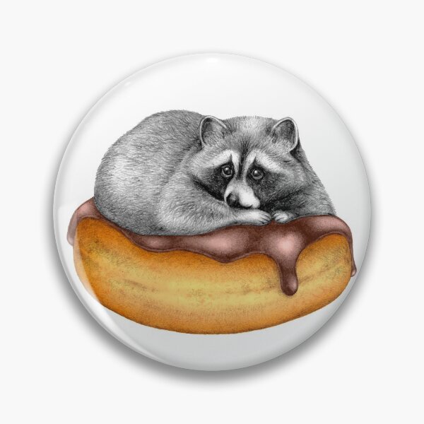 Item preview, Doughnut Addicted Trash Panda designed and sold by Perrin Le Feuvre.