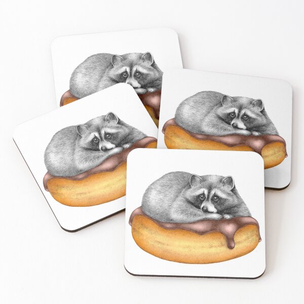 Item preview, Doughnut Addicted Trash Panda designed and sold by Perrin Le Feuvre.