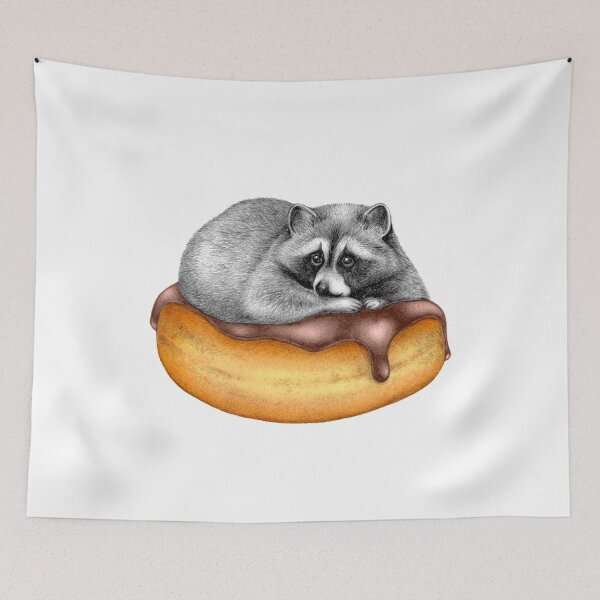 Item preview, Doughnut Addicted Trash Panda designed and sold by Perrin Le Feuvre.