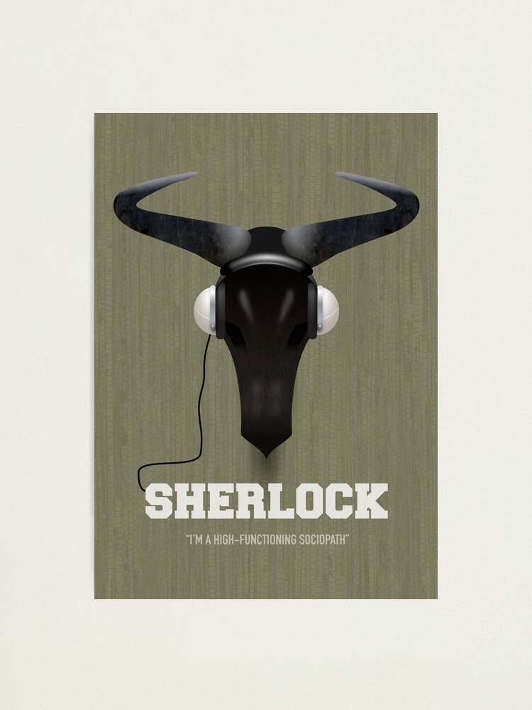 Alternate view of Sherlock - Alternative Movie Poster Photographic Print