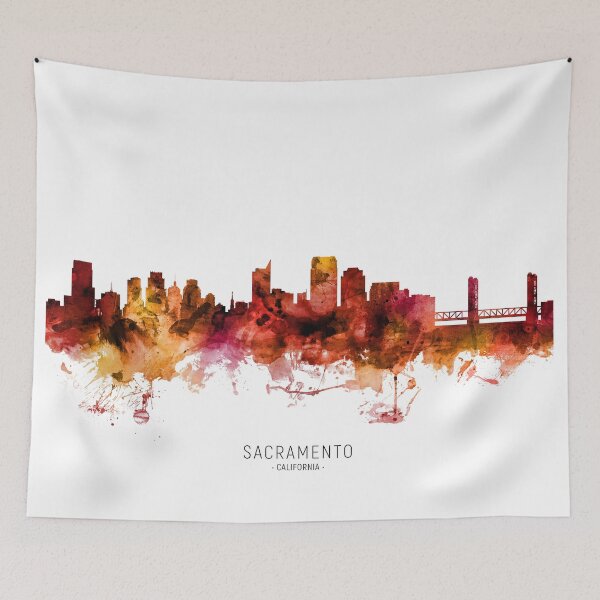 Item preview, Sacramento California Skyline designed and sold by ArtPrints.