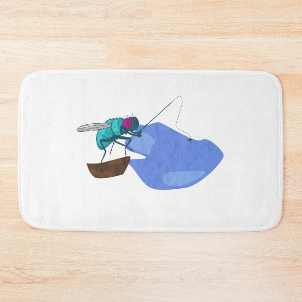 Item preview, Fly fishing fly with fishing rod angler fisherman designed and sold by lsvds.