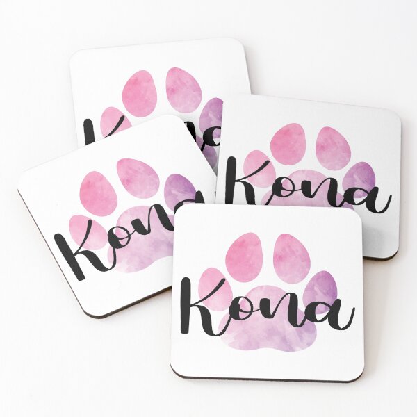 Item preview, Kona Pink Pet Name Paw Print designed and sold by B-RAD-Designs.