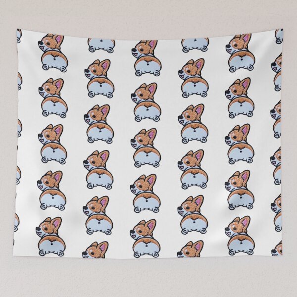 Item preview, Corgi looking back Sticker designed and sold by designolo.