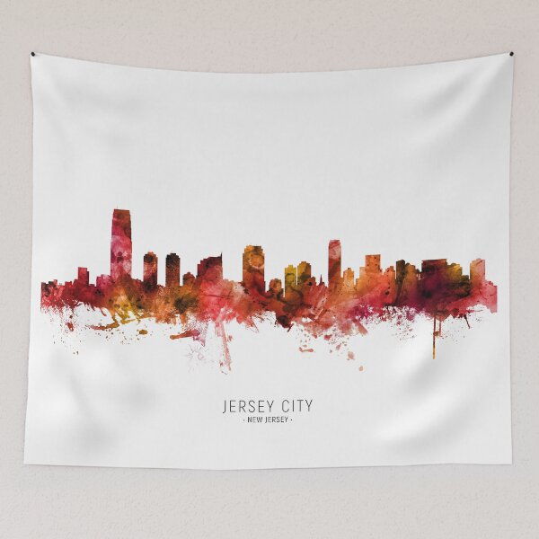 Item preview, Jersey City New Jersey Skyline designed and sold by ArtPrints.