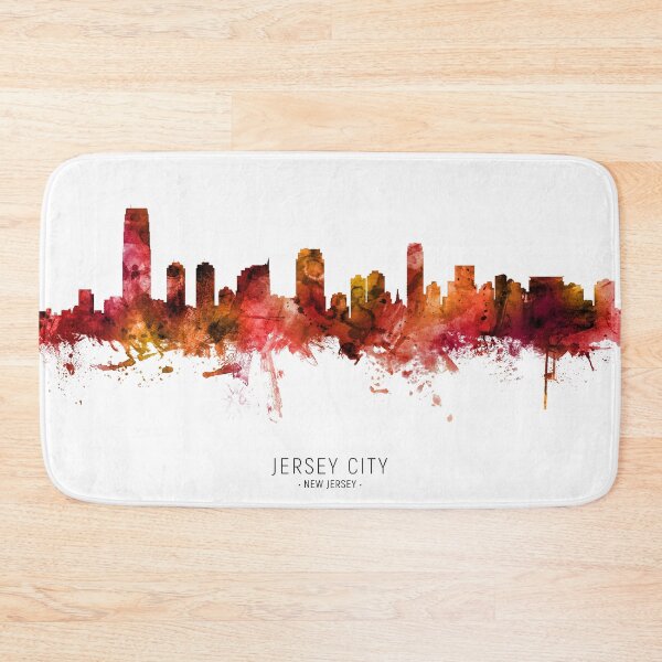 Artikelvorschau, Jersey City New Jersey Skyline entworfen und verkauft von ArtPrints.