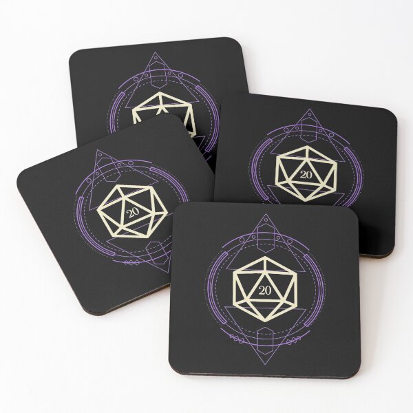 Item preview, Purple Geometric Polyhedral D20 Dice Set Minimalist Tabletop RPG designed and sold by pixeptional.