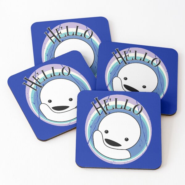 Item preview, Hello - cute alien kid waving designed and sold by ChatterFox.