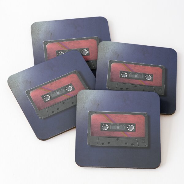 Item preview, Vintage cassette tape illustration designed and sold by Cliftondesign.