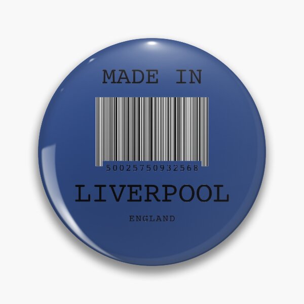 Aperçu de l'œuvre Idée de cadeaux de code à barres Made in Liverpool pour Scouser créée et vendue par Kipcio.