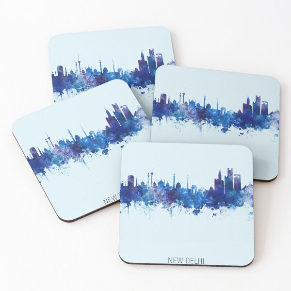 Item preview, New Delhi India Skyline designed and sold by ArtPrints.