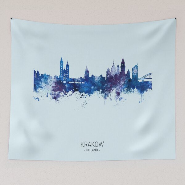 Item preview, Krakow Poland Skyline designed and sold by ArtPrints.