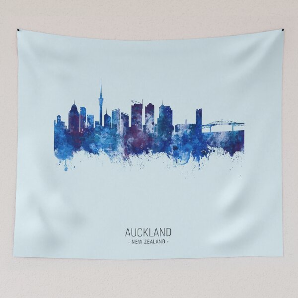Item preview, Auckland New Zealand Skyline designed and sold by ArtPrints.