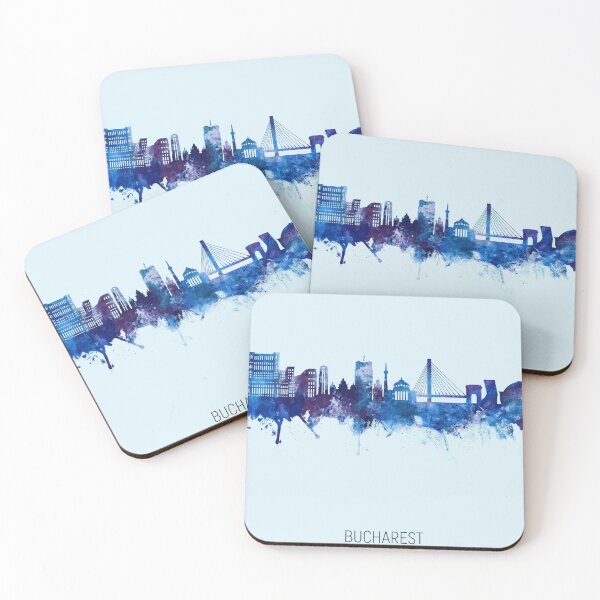 Item preview, Bucharest Romania Skyline designed and sold by ArtPrints.