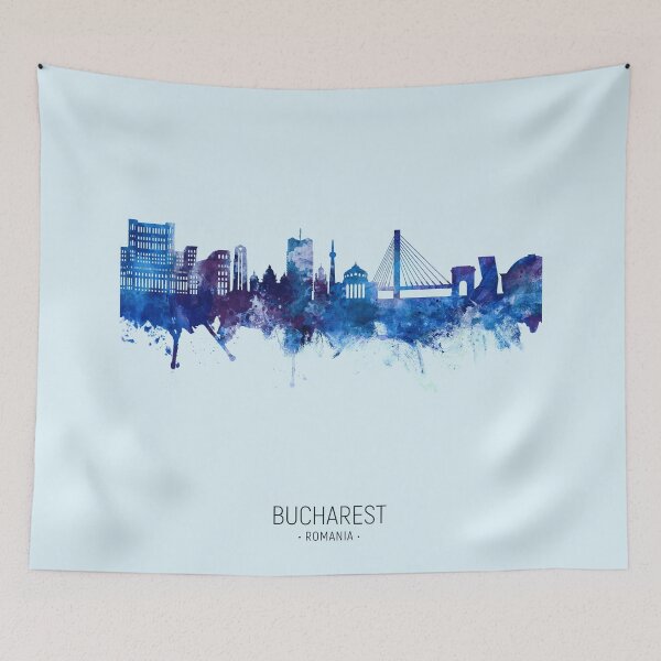 Item preview, Bucharest Romania Skyline designed and sold by ArtPrints.