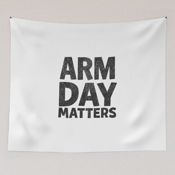 Item preview, ARM Day Matters Gym Fitness Bodybuilding Gift designed and sold by haselshirt.