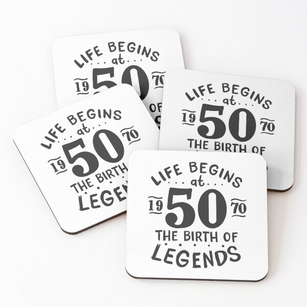 Item preview, 50th Birthday Life Begins At 50, Legends Born 1970 designed and sold by haselshirt.