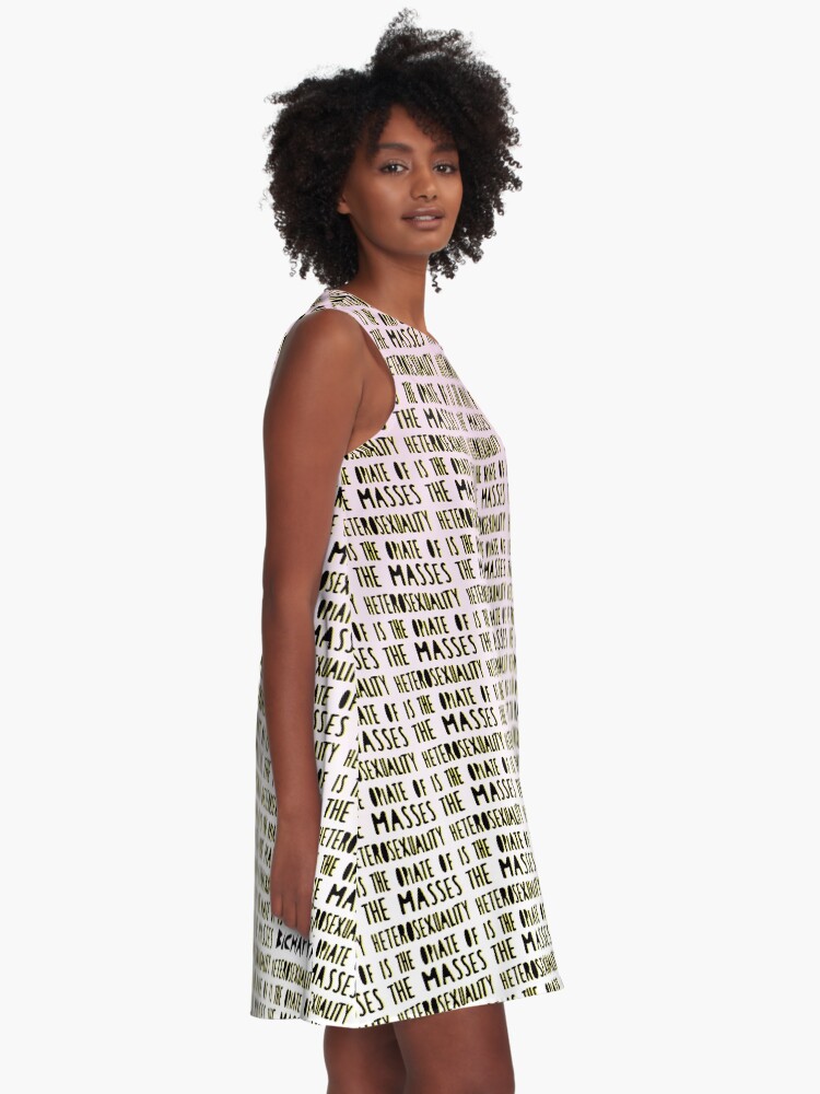 Alternate view of Heterosexuality is the opiate of the masses A-Line Dress