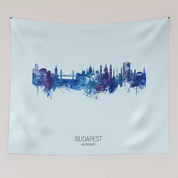 Item preview, Budapest Hungary Skyline designed and sold by ArtPrints.