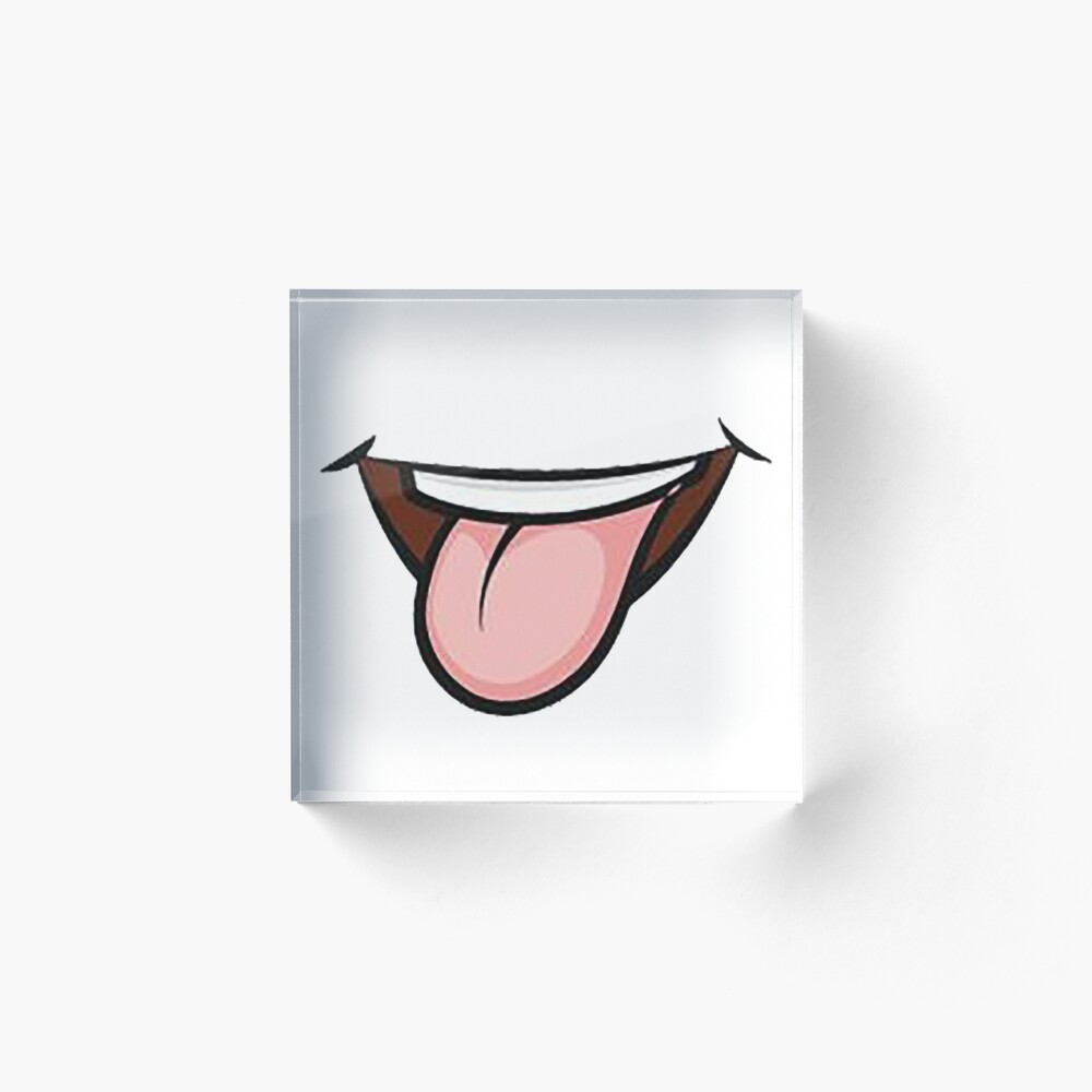 cartoon mouth with tongue out