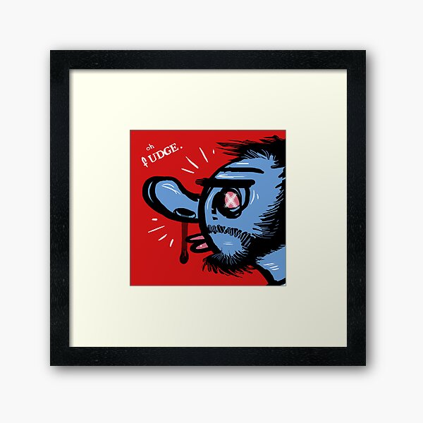 Oh Fudge. Framed Art Print