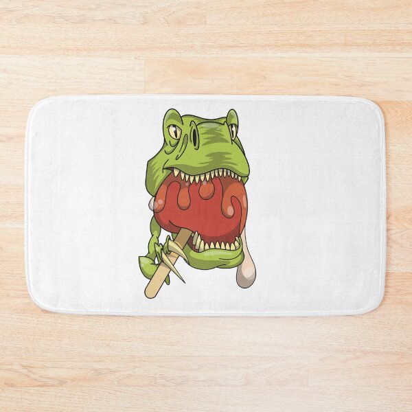 Item preview, Halloween Dinosaur eating a caramel candy apple  designed and sold by Fruit-Tee.