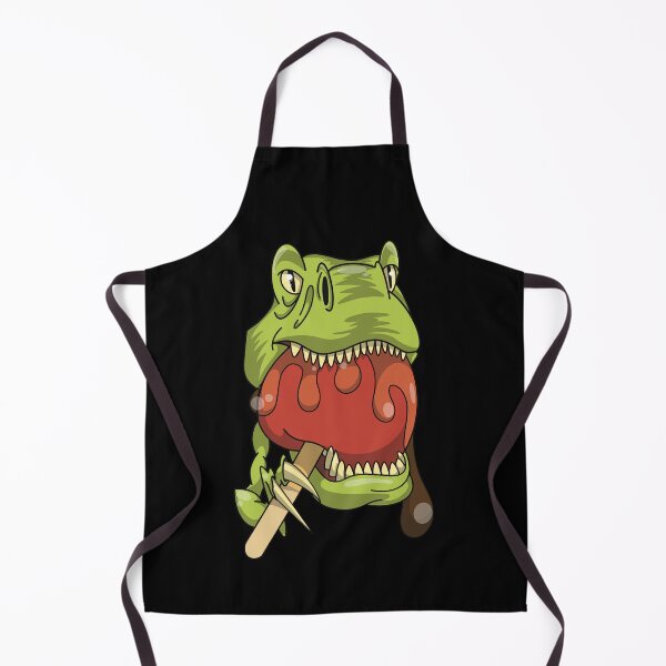 Item preview, Halloween Dinosaur eating a caramel candy apple designed and sold by Fruit-Tee.