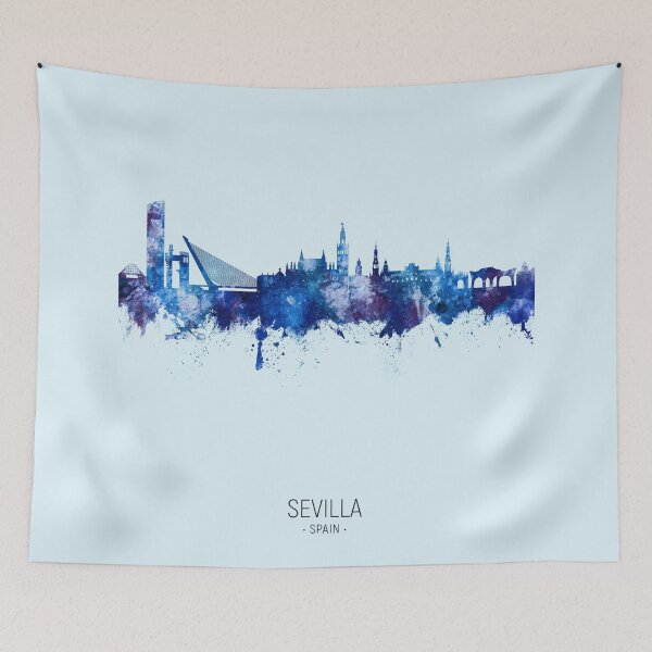Item preview, Sevilla Spain Skyline designed and sold by ArtPrints.