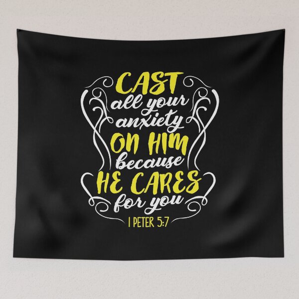 Item preview, Cast all your anxiety on Him becuase He cares for you designed and sold by wazoosi.