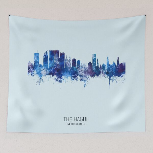 Item preview, The Hague Netherlands Skyline designed and sold by ArtPrints.