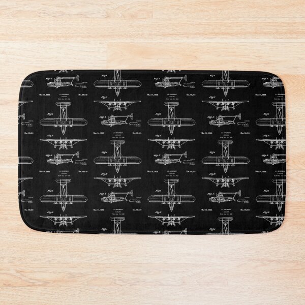 Item preview, Airplane 1935 patent white designed and sold by InkedArtPrints.