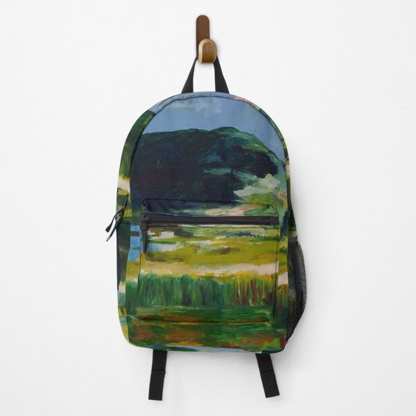 Item preview, Green landscape with a wooded hill in Thuringia designed and sold by Lillian Berthel.