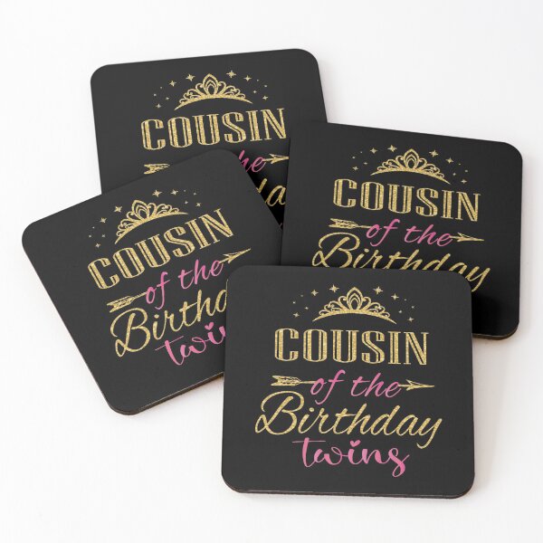 Item preview, Cousin Of The Birthday Twins Kids Party graphic designed and sold by Grabitees.