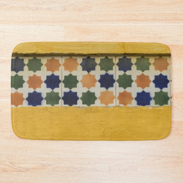 Item preview, Cheerful Eight Pointed Stars - Antique Portuguese Azulejo Tile Trim designed and sold by Georgia Mizuleva.