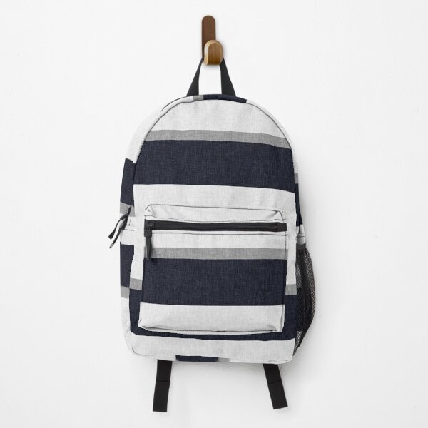 Item preview, Simple Navy Blue and Grey Stripe with Graphic Burlap Pattern designed and sold by jocelynsart.