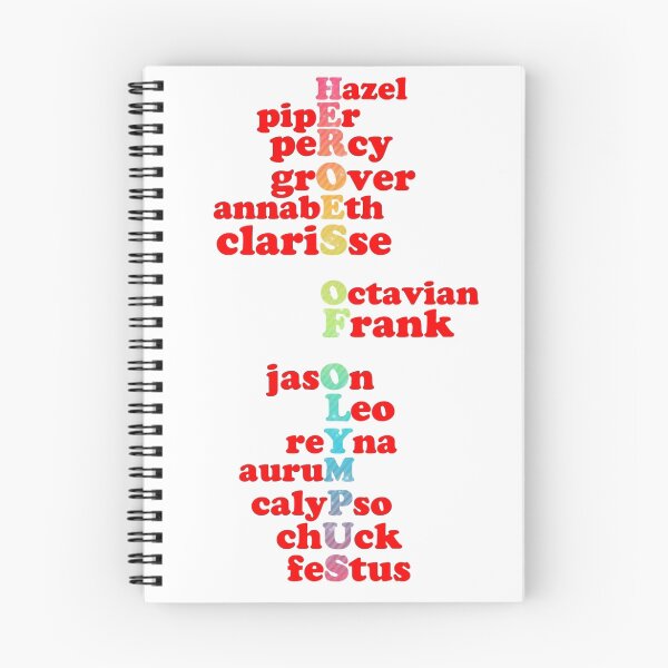 Item preview, Heroes of Olympus Characters Rainbow Writing designed and sold by percabeth-sizzy.