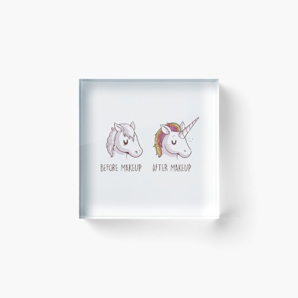 Item preview, Before After Makeup - Unicorn designed and sold by Naolito.