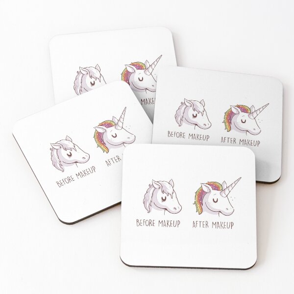 Item preview, Before After Makeup - Unicorn designed and sold by Naolito.