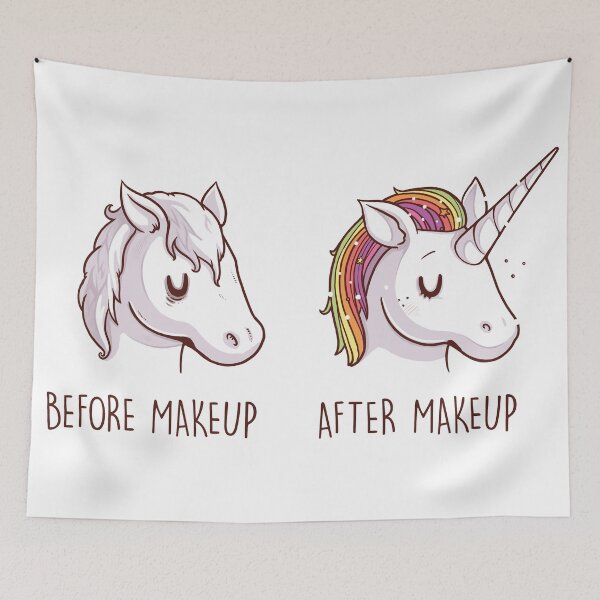 Item preview, Before After Makeup - Unicorn designed and sold by Naolito.