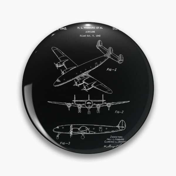 Item preview, Airplane 1943 patent white designed and sold by InkedArtPrints.